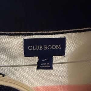 Club Room multi color zip sweater
